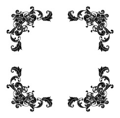 Decorative hand drawn classic vintage ornament Text Separator. Retro hand drawn text dividers victorian old frames. Text lines vintage border scribble dividing line elements doodle vector illustration