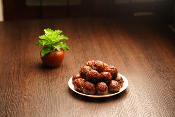 Indian style laddu prepared for celebration