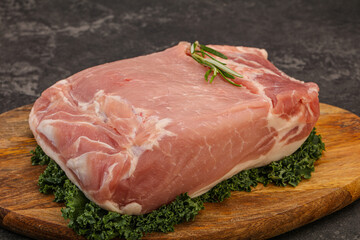 Pork meat piece for cooking