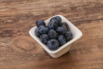 Ripe sweet tasty blueberries heap