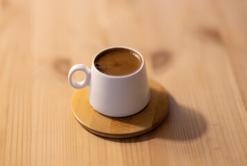 delicious traditional Turkish coffee on the table