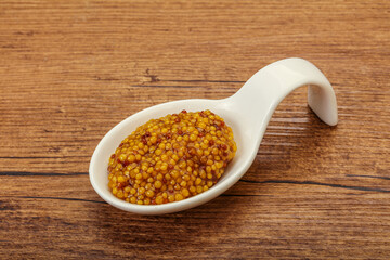 Dijon mustard sauce with seeds