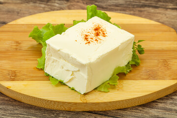 Greek traditional soft feta cheese