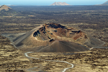 Volcanic landscape in Lanzarote, Canary Island