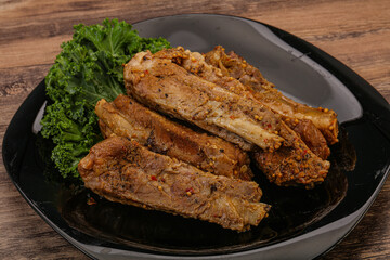 Stewed pork ribs with spices