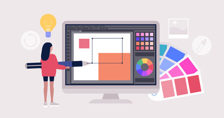 Naklejka premium Graphic design concept