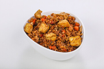 Asian style Fried rice with chicken