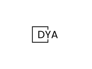 Obraz premium DYA Letter Initial Logo Design Vector Illustration