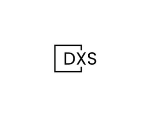 DXS Letter Initial Logo Design Vector Illustration