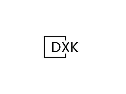 DXK Letter Initial Logo Design Vector Illustration