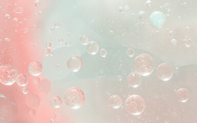 Fototapeta premium Abstract Pink water bubbles background