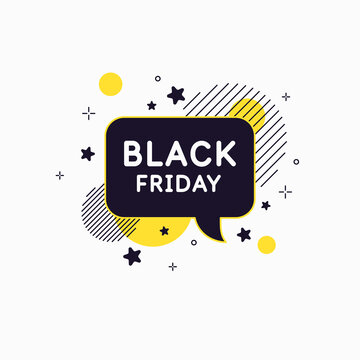 Black Friday. Sale banner. Trendy, modern poster to advertise your goods.