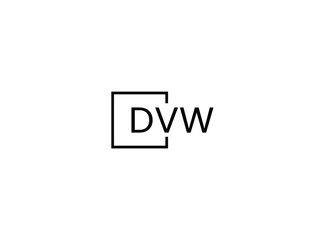DVW Letter Initial Logo Design Vector Illustration