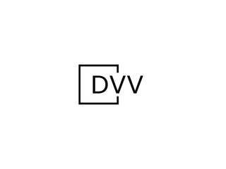 DVV Letter Initial Logo Design Vector Illustration