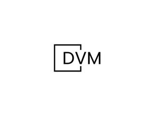 DVM Letter Initial Logo Design Vector Illustration