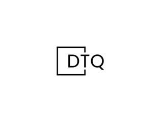 Fototapeta premium DTQ letter initial logo design vector illustration