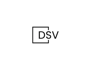 DSV letter initial logo design vector illustration