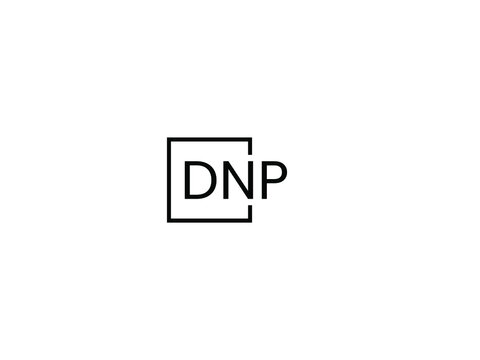 DNP letter initial logo design vector illustration
