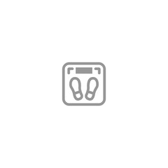 weighing scales icon isolated on white background