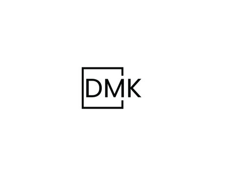 DMK letter initial logo design vector illustration