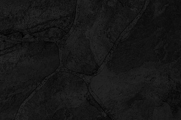 Naklejka premium Dark grey black slate background or texture. Black granite slabs background