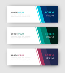 Vector abstract design banner web template. Set of Design Banner Web Template. Vector design Banner background. vector illustration.