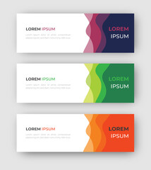 Vector abstract design banner web template. Set of Design Banner Web Template. Vector design Banner background. vector illustration.