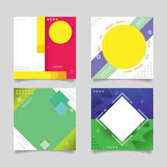 background set layout advertising colorful
