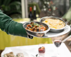 close up of a bowl of soup