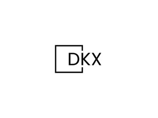 Obraz premium DKX letter initial logo design vector illustration