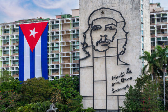Che Guevara sculpture in the Revolution Square, Havana, Cuba
