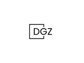 DGZ Letter Initial Logo Design Vector Illustration