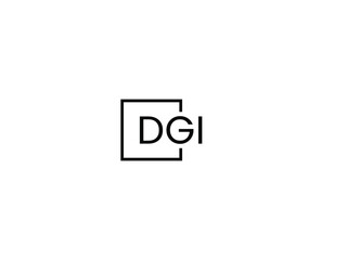 DGI Letter Initial Logo Design Vector Illustration