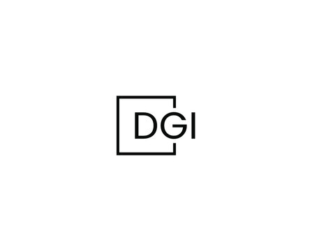 DGI Letter Initial Logo Design Vector Illustration