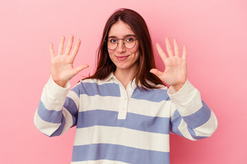 showing number ten with hands.