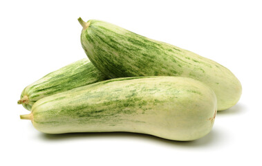 Muskmelon (yangjiaomitianguo) on white background