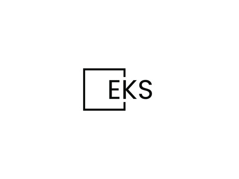 EKS Letter Initial Logo Design Vector Illustration