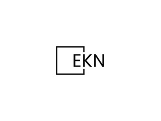 Obraz premium EKN Letter Initial Logo Design Vector Illustration