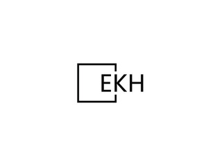 EKH Letter Initial Logo Design Vector Illustration