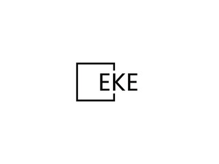 EKE Letter Initial Logo Design Vector Illustration