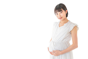妊娠した若い女性