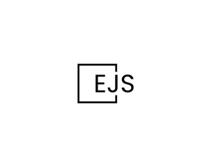 EJS Letter Initial Logo Design Vector Illustration