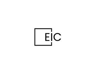 EIC Letter Initial Logo Design Vector Illustration