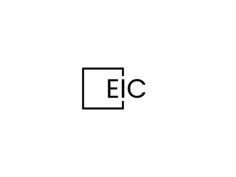 EIC Letter Initial Logo Design Vector Illustration