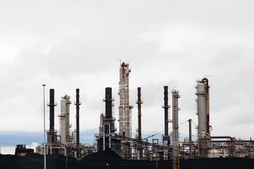 Oil refinery in Beaumont, Port Arthur, USA.