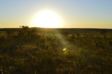 Sol sobre a plan&iacute;cie