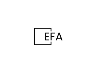 EFA Letter Initial Logo Design Vector Illustration