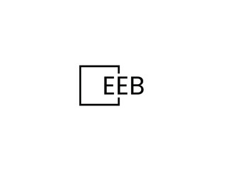 EEB Letter Initial Logo Design Vector Illustration