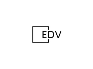 EDV Letter Initial Logo Design Vector Illustration