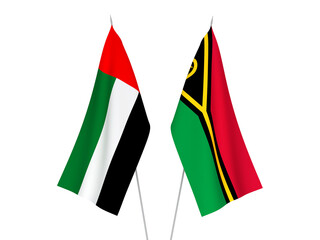 United Arab Emirates and Republic of Vanuatu flags